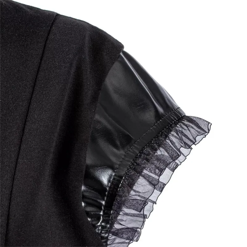 Unregelmäßiges Kleid mit Punk-Cheongsam-Kragen für Damen