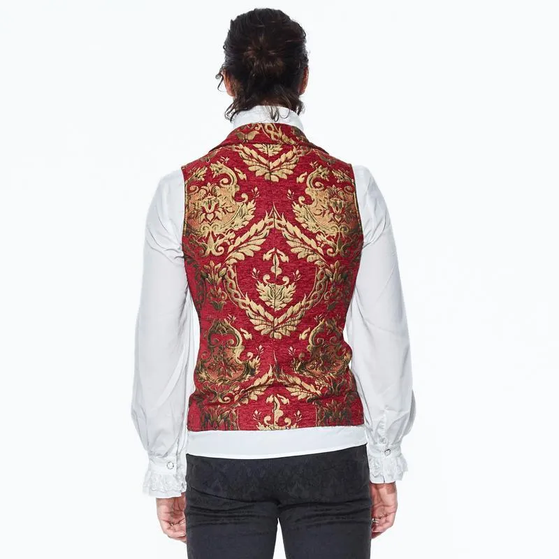 Herren Goth Brocade Weste