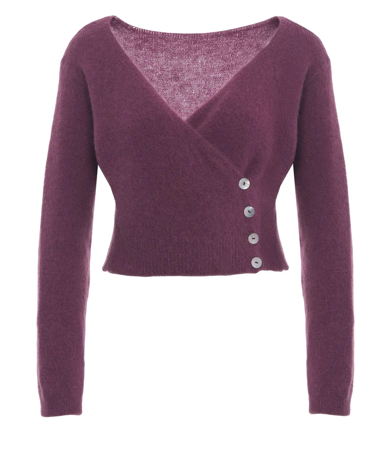 Cardigan in alpaca 'Mariya'