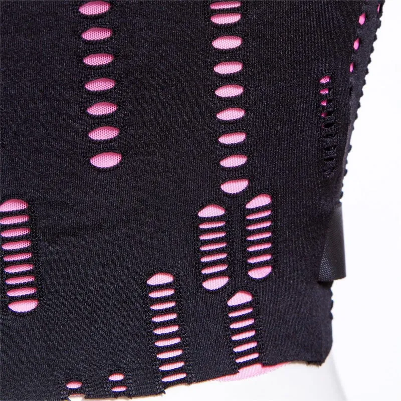 Grunge zerrissene Träger Splice Bustier für Damen