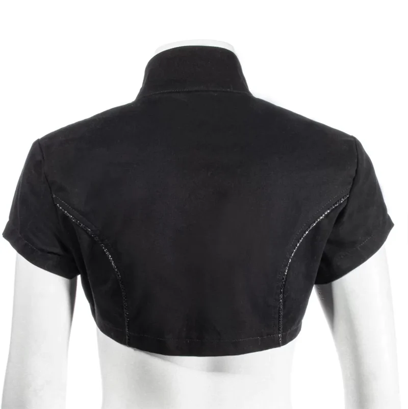 Unregelmäßiges Crop-Top mit Punk-Stehkragen für Damen