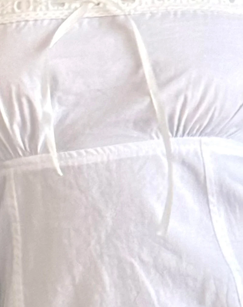 Felin Minikleid aus weißer Popeline