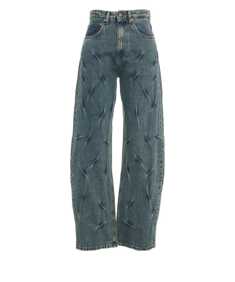 Jeans con dettagli cucitura