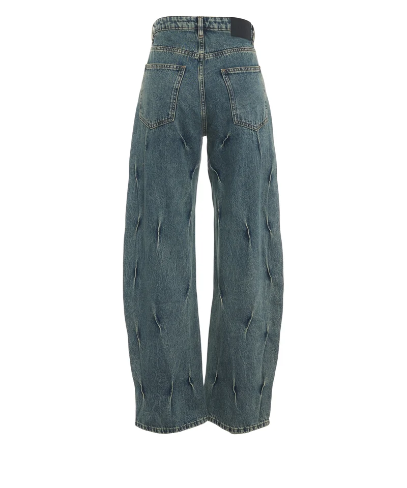 Jeans con dettagli cucitura