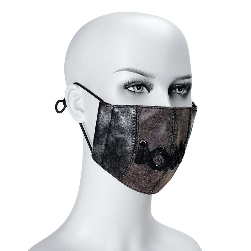 Unisex Steampunk Double Color String Maske