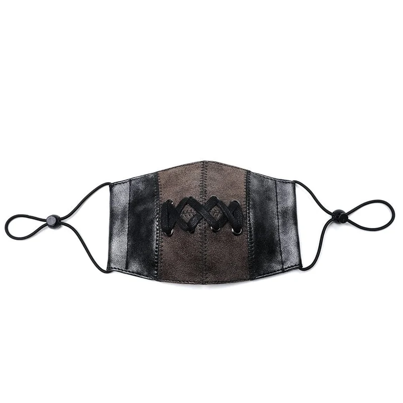 Unisex Steampunk Double Color String Maske