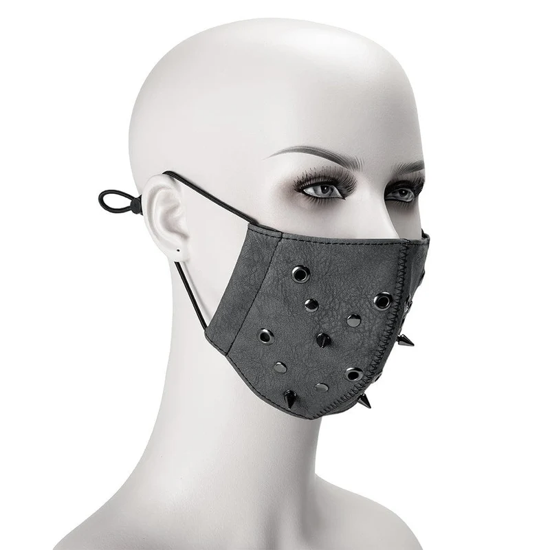 Unisex Steampunk Nieten genagelte Maske