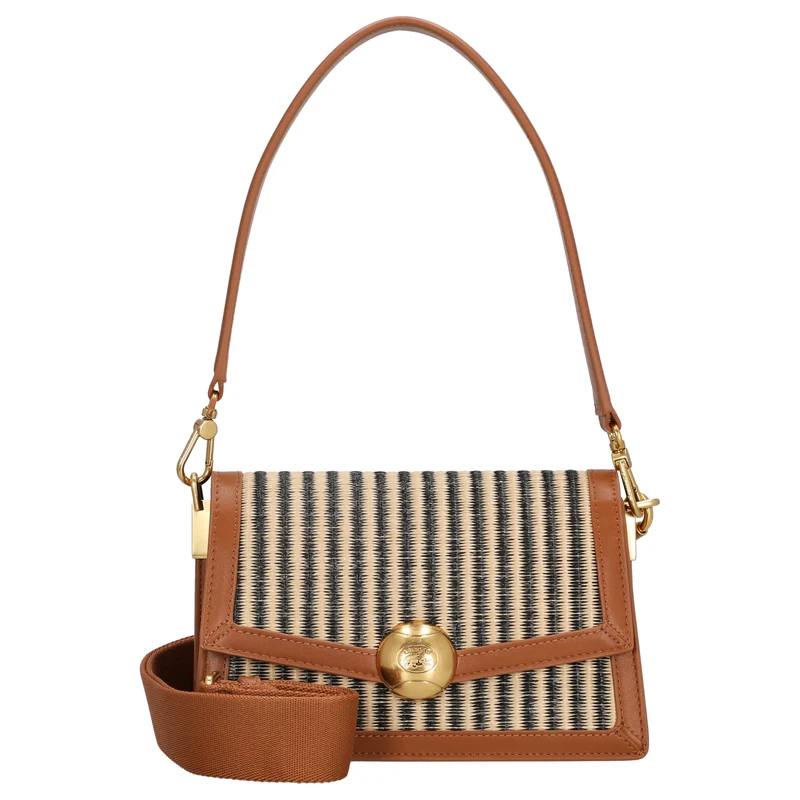 Lacoste Flap Shoulder Bag - Bolso de hombro 22.5 cm (brown)