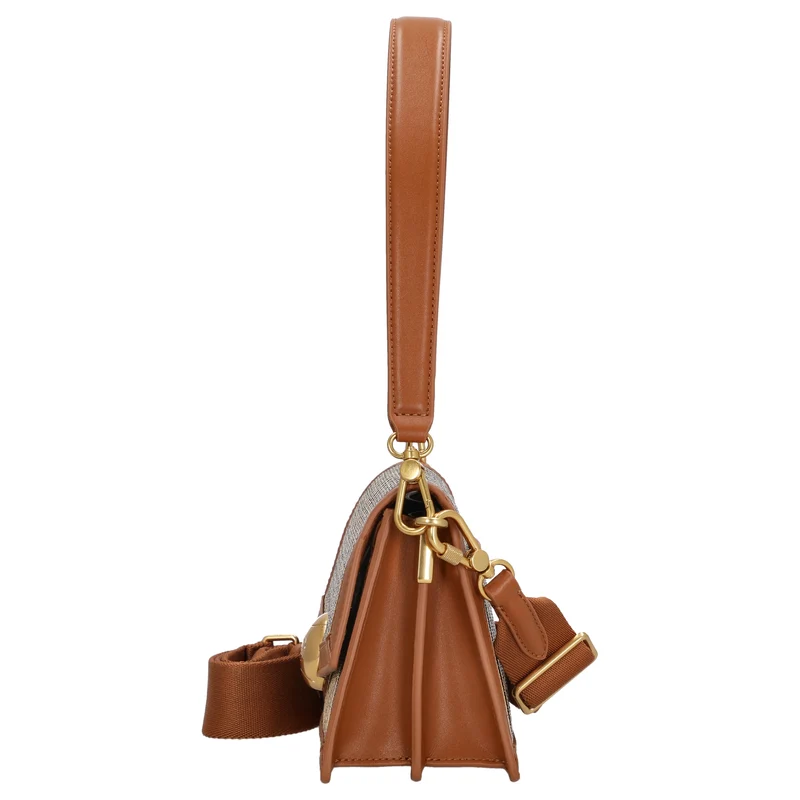 Lacoste Flap Shoulder Bag - Bolso de hombro 22.5 cm (brown)