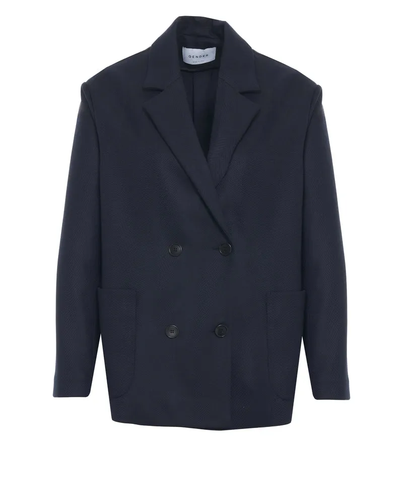 Blazer con tasche a toppa