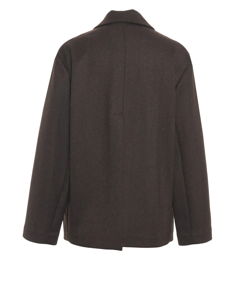 Blazer con tasche a toppa