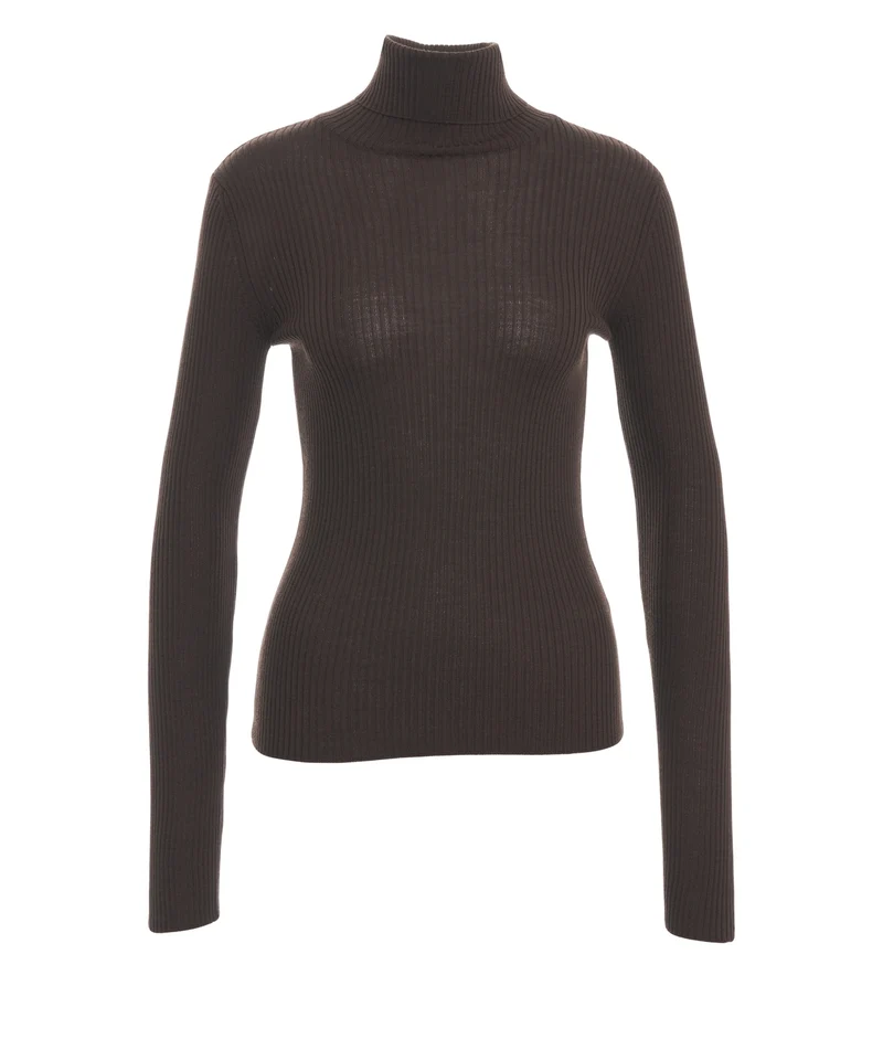 Maglione a dolcevita in lana