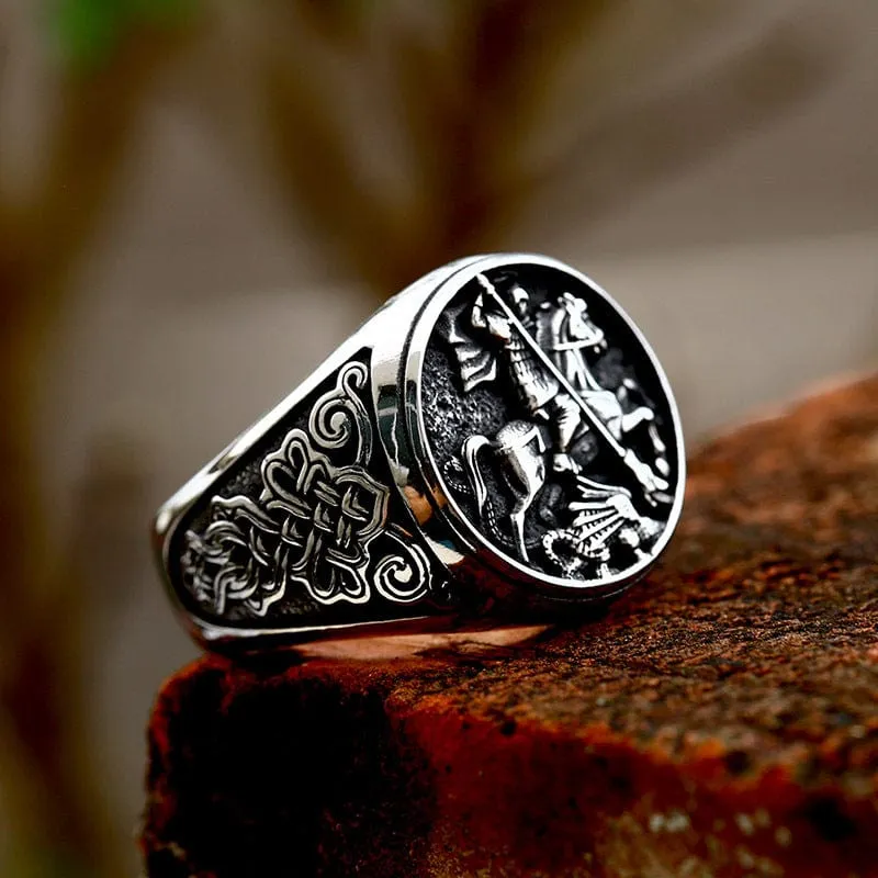Herren-Punk-Ritter-Ring