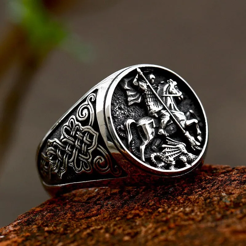 Herren-Punk-Ritter-Ring