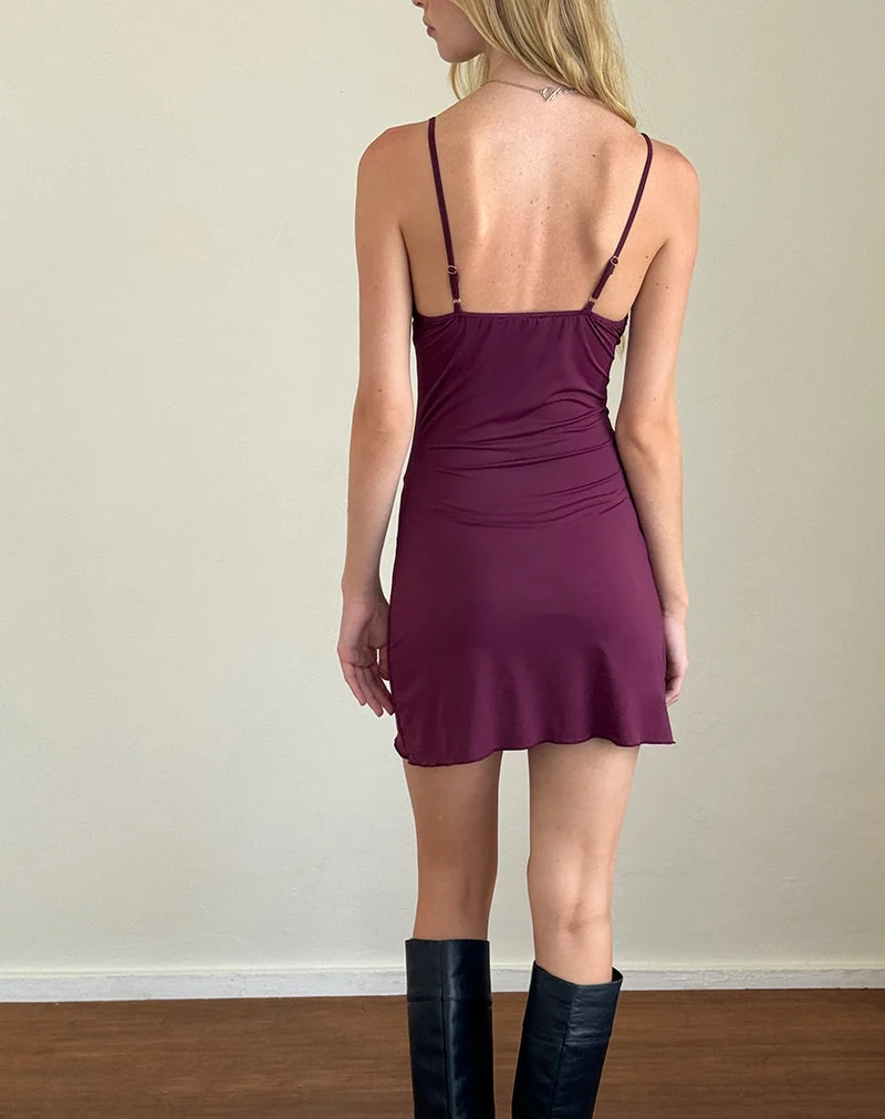 Britney Minikleid in Smooth Slinky Berry
