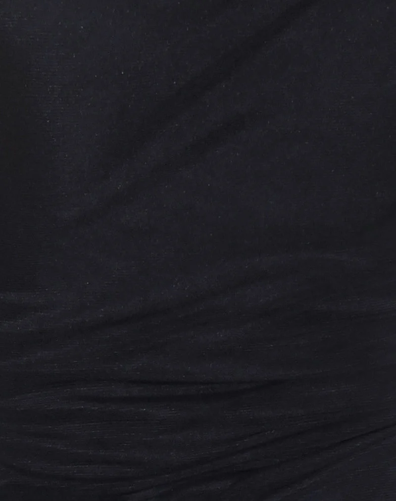Masita Asymmetrisches Minikleid in Schwarz