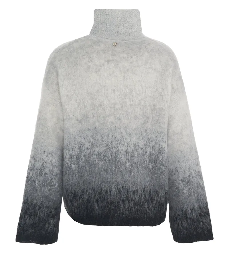 Pullover con collo alto