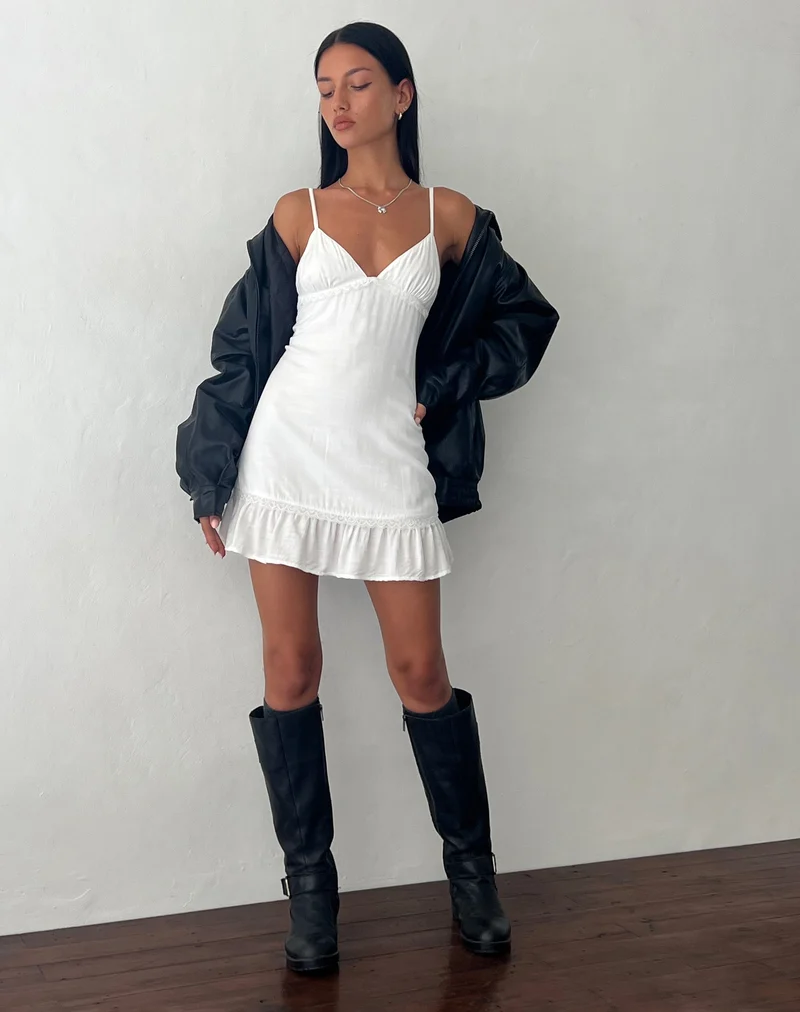 Tavita Minikleid in Weiß