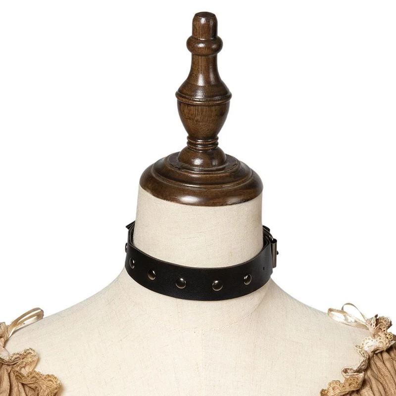 Damen Steampunk Nagelschnalle Choker