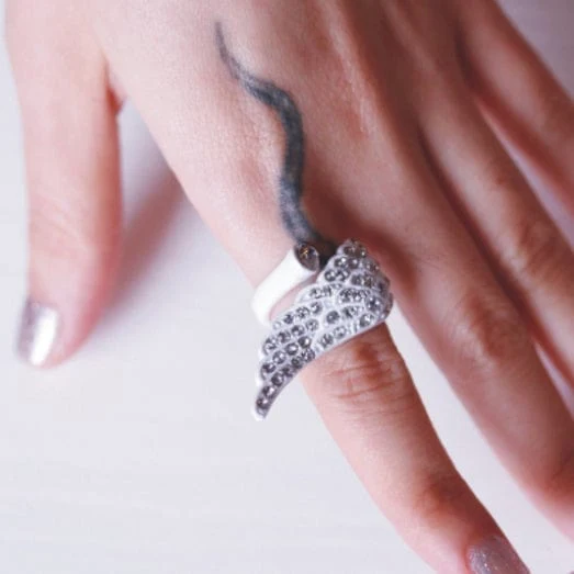 Damen-Steampunk-Poker-Dekor-Ring