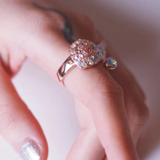 Damen-Steampunk-Poker-Dekor-Ring