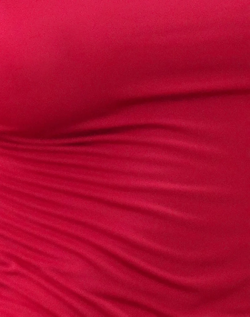 Morena Rosetten-Top in Rot