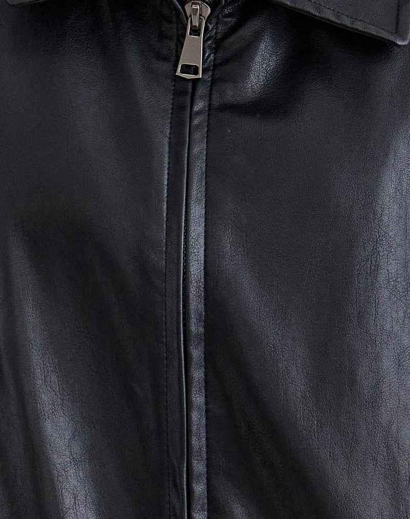 Cavita Jacke in PU Schwarz