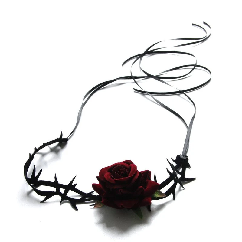 Gothic Rose Thorn Choker für Damen