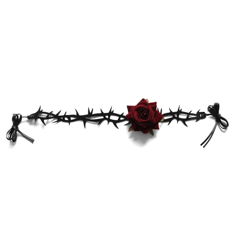 Gothic Rose Thorn Choker für Damen