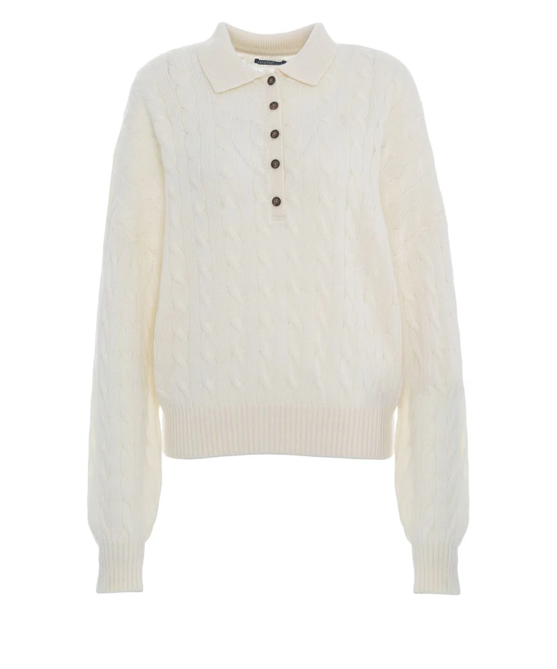 Maglione con colletto a polo