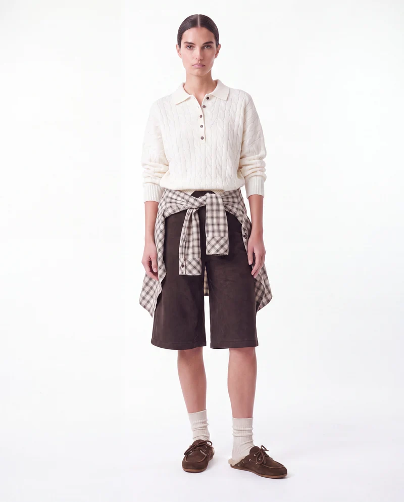 Maglione con colletto a polo