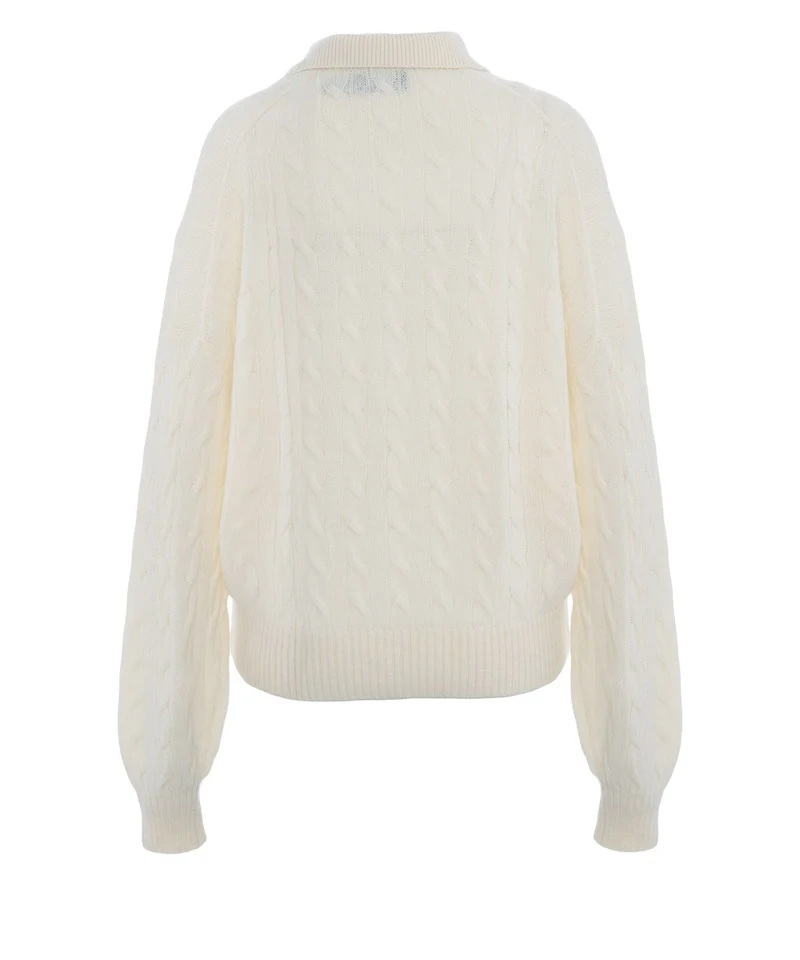 Maglione con colletto a polo