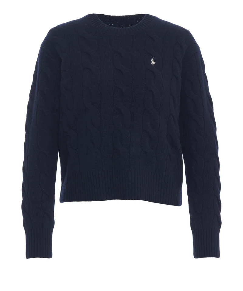 Maglione con motivo a trecce