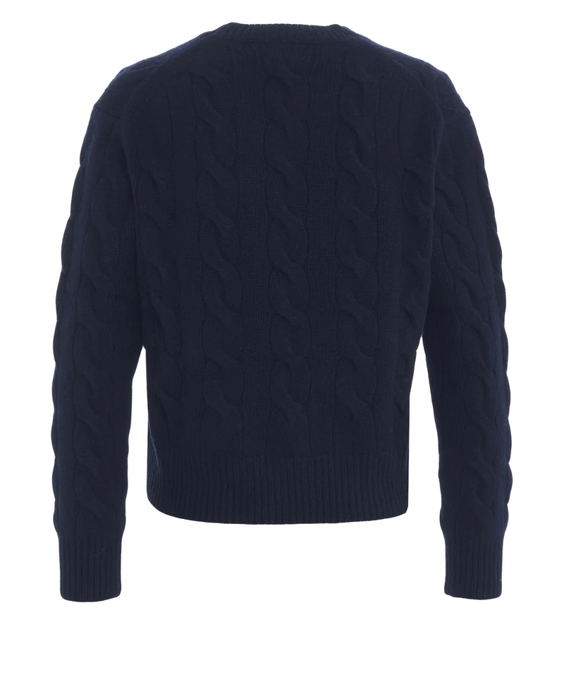 Maglione con motivo a trecce