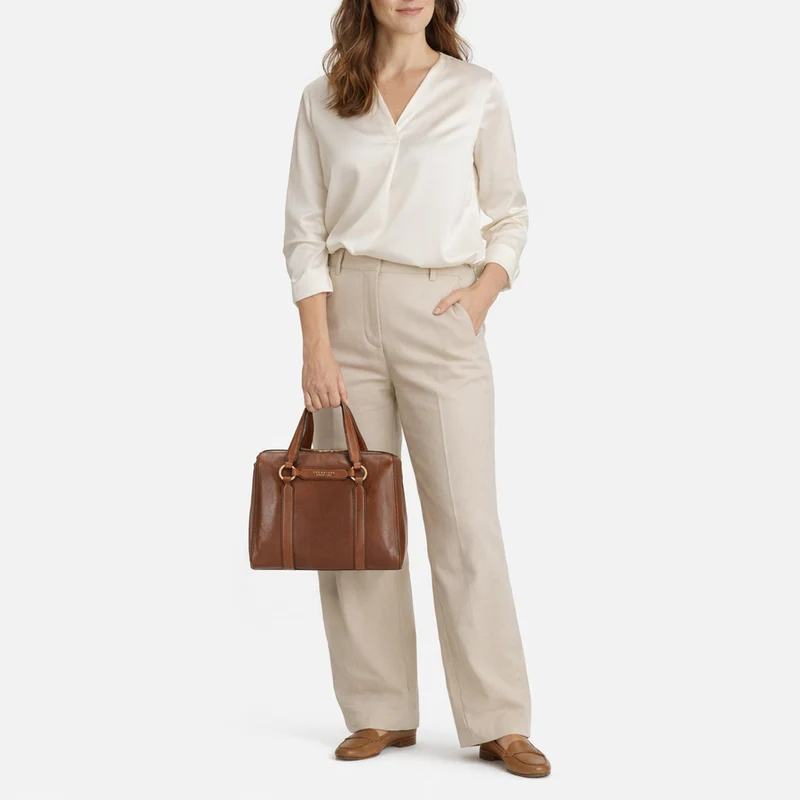 The Bridge Laura - Bolso de mano 30 cm (marrone)