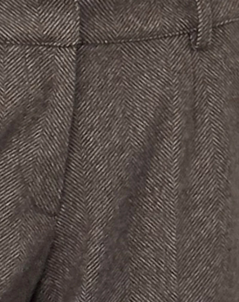 Sirkia Low Rise Tailored Trouser in Dunkelbraun