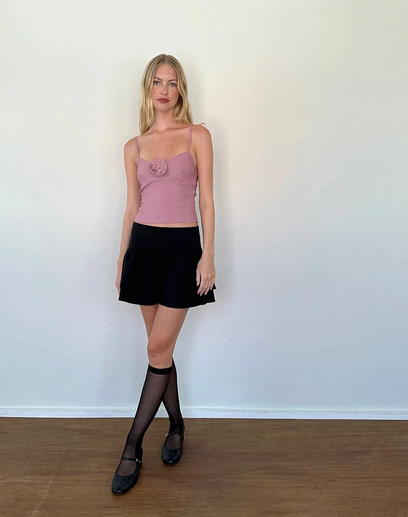 Indus Cami Top in Rosette Altrosa