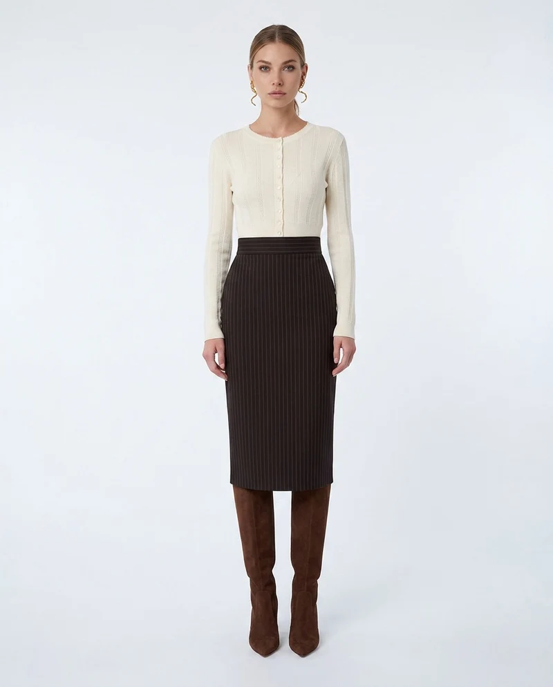 Cardigan con chiusura con bottoni