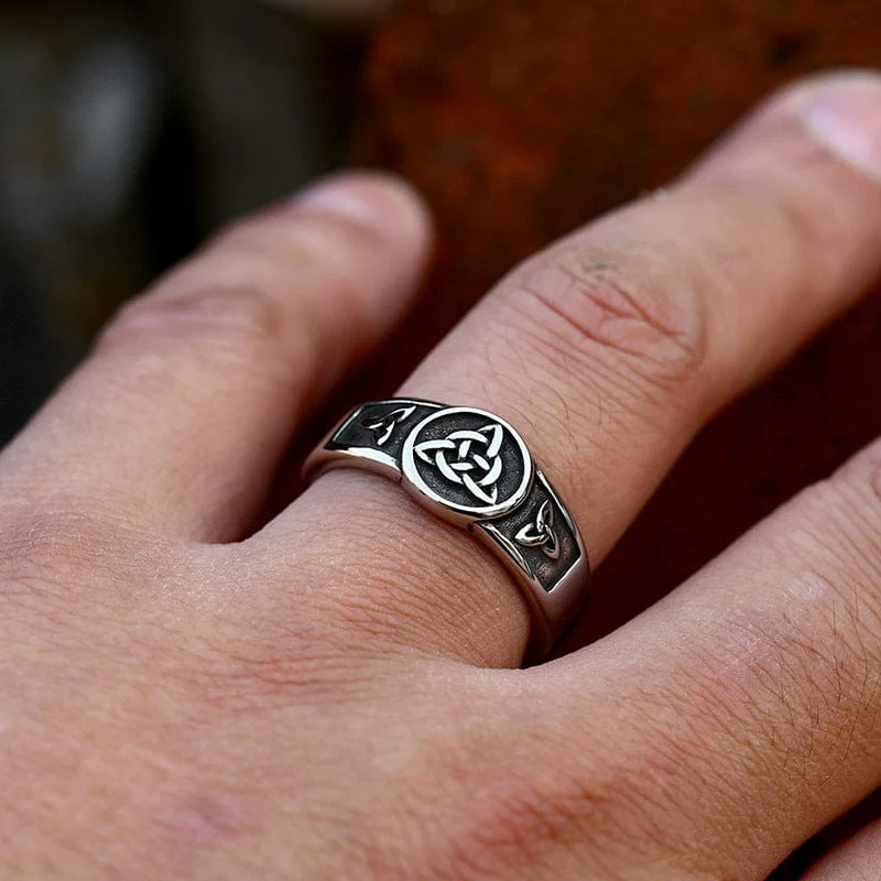 Keltischer Punk-Knotenring für Herren