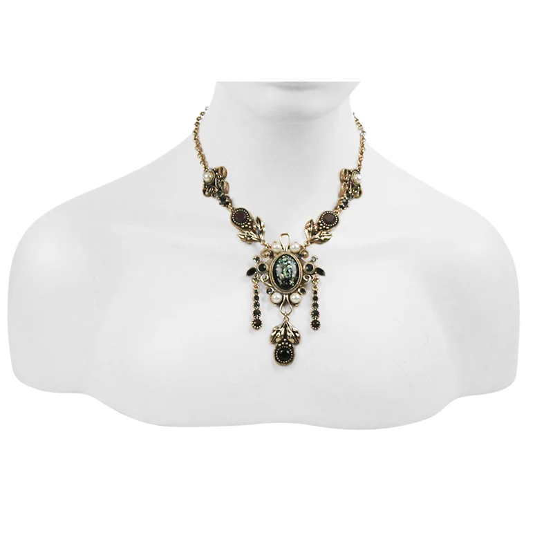 Übertriebene Steampunk-Edelstein-Halsketten für Damen