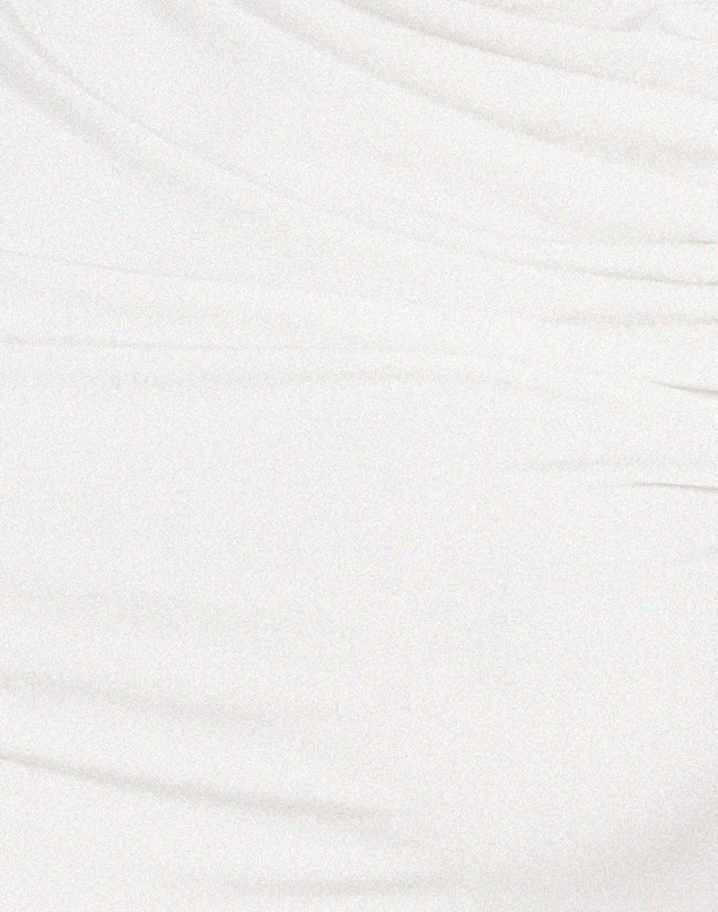 Hagne Crop Vest Oberteil in Off White