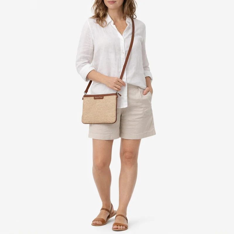 Valentino Demetra Pochette - Bolso bandolera 30 cm (naturale/cuoio)