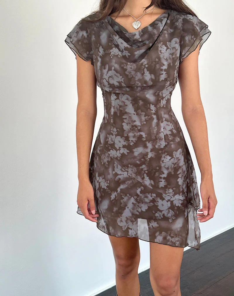 Valencia Minikleid in Botanical Shadow Brown