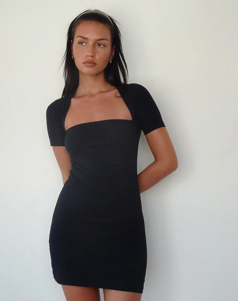 Drequa Minikleid in Schwarz