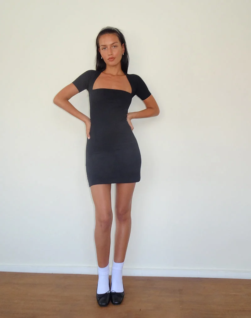 Drequa Minikleid in Schwarz