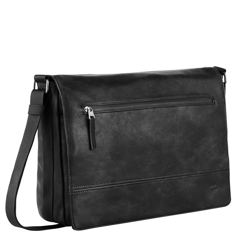 Camel Active Traces Messenger - Bolso bandolera 15" 38.5 cm (black)