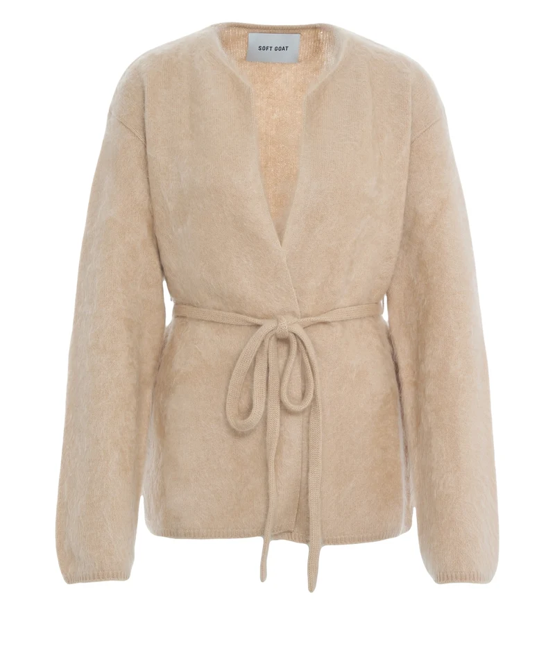 Cardigan in cashmere 'Brushed'