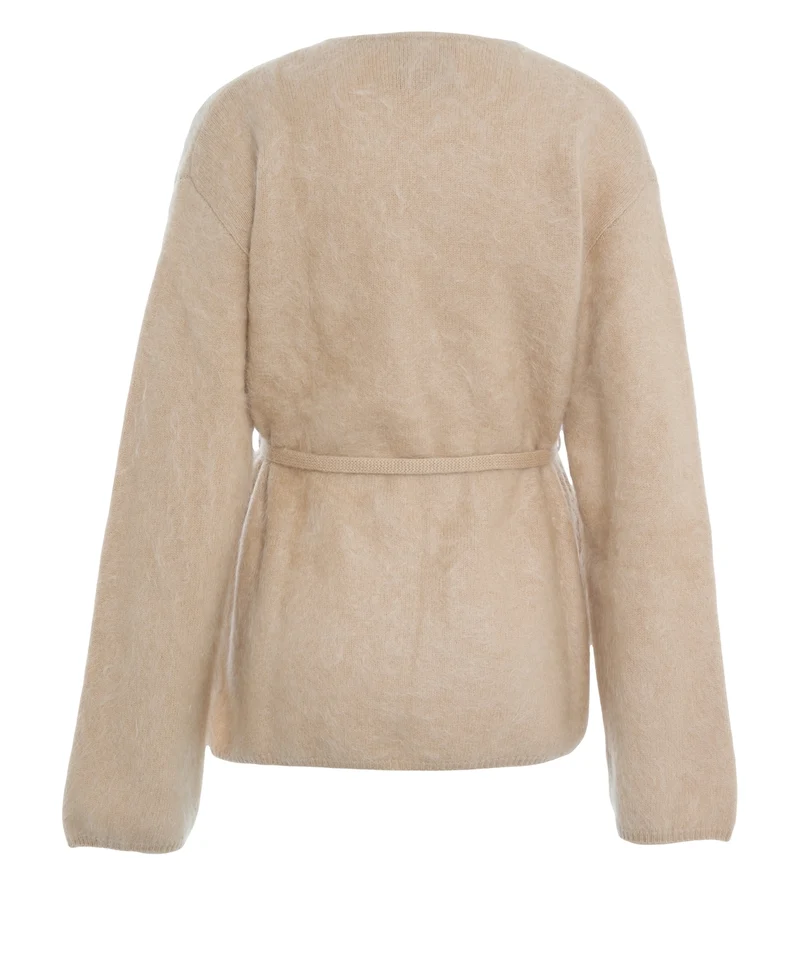 Cardigan in cashmere 'Brushed'