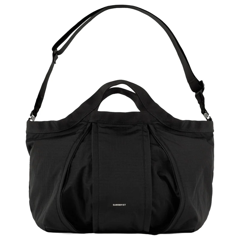 Sandqvist Grid Expandable - Bolso bandolera ext. (black)