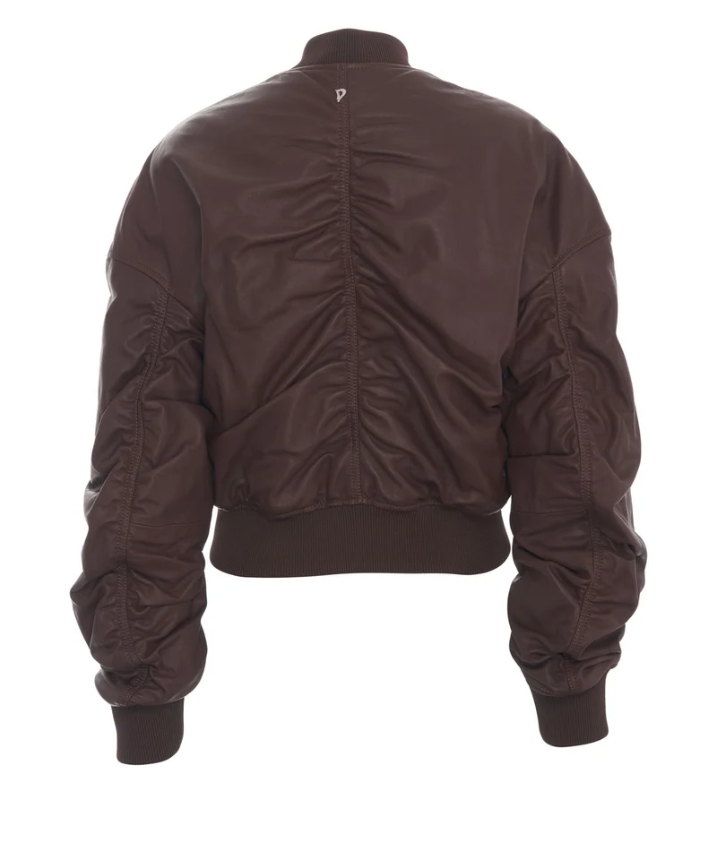 Giacca bomber in pelle